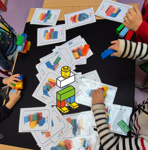 six bricks d&eacute;fis de construction 3D 