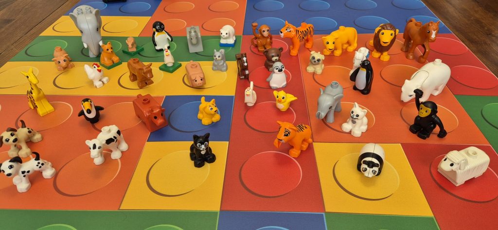 animaux LEGO DUPLO atelier &eacute;cole maternelle ou EHPAD